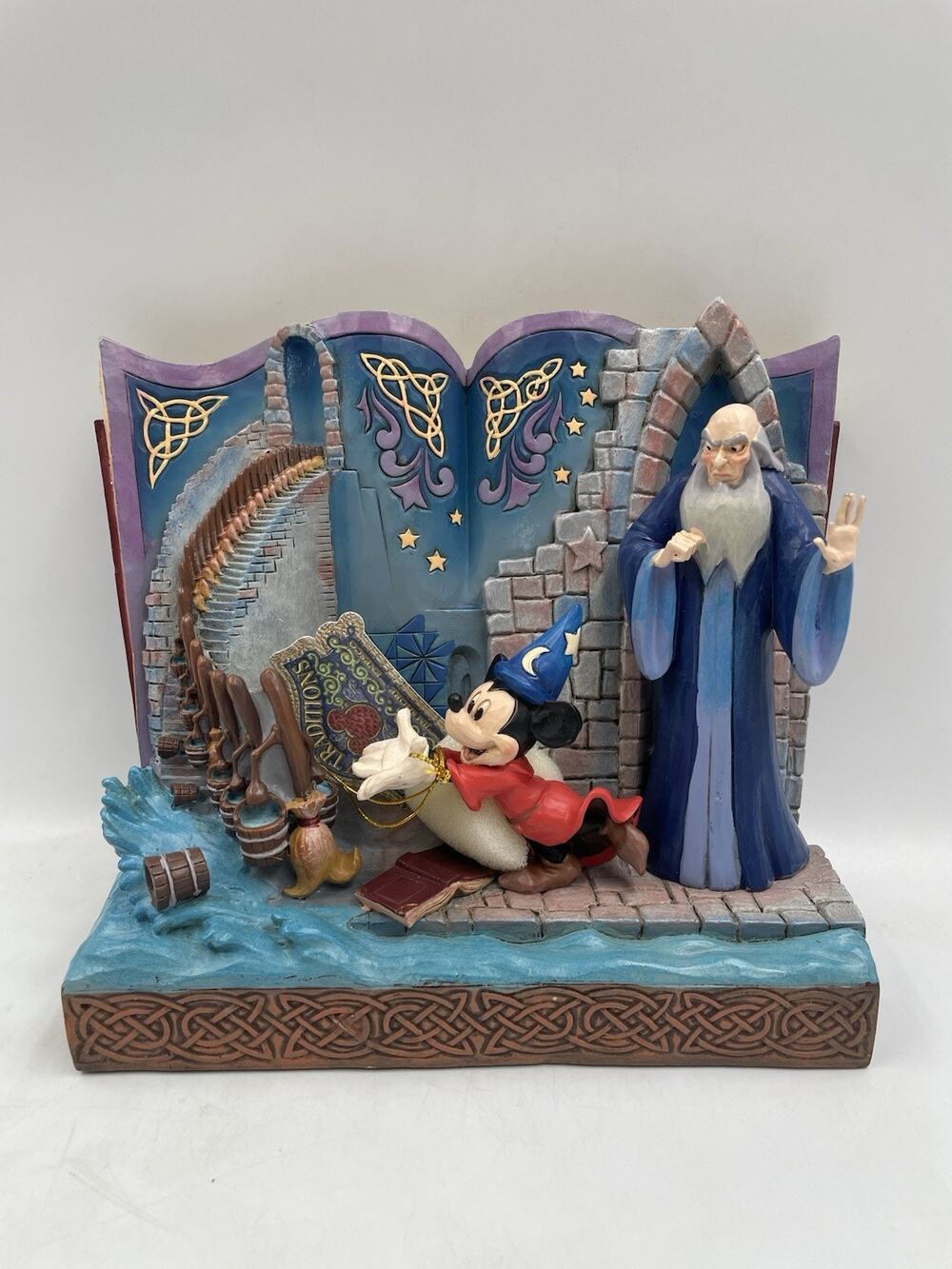 Jim Shore Disney SORCERER MICKEY STORY BOOK Fantasia Figurine 6010883 NEW 2022